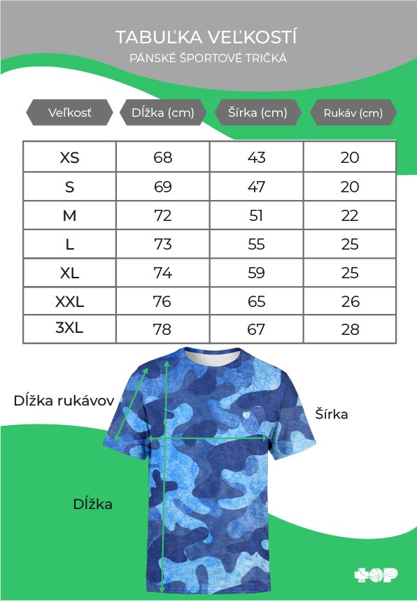 Tabulka velikosti panske tricko by utopy sk